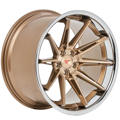 Ferrada Wheels CM2 Brushed Cobre / Chrome Lip 22x9.5 5x115 ET12 71.6 Deep Concavity