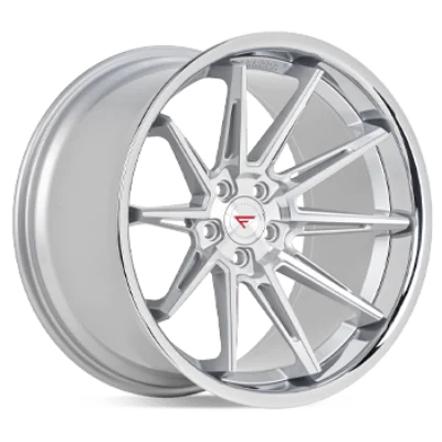 Ferrada Wheels CM2 Machine Silver / Chrome Lip 20x9 5x112 ET35 66.56 Mid Concavity