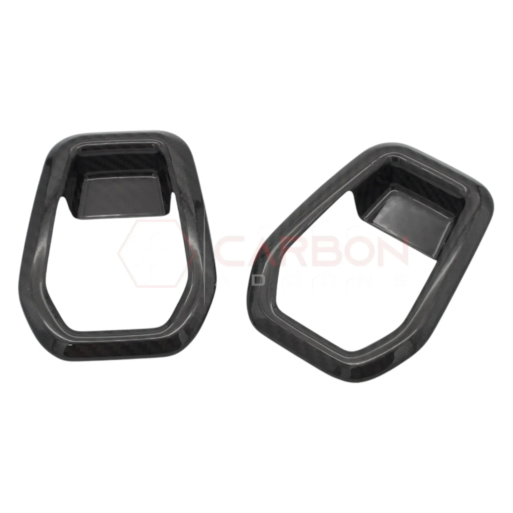 Real Carbon Fiber Seat Release Handle Trim Covers for 2024+ Ford Mustang