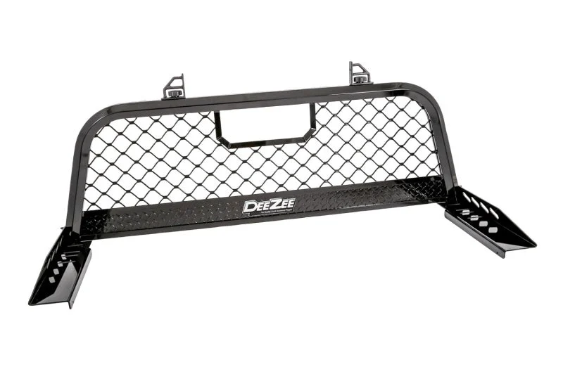 Dee Zee 17-23 Ford SuperDuty Cargo Management Cab Rack - Blk Mesh