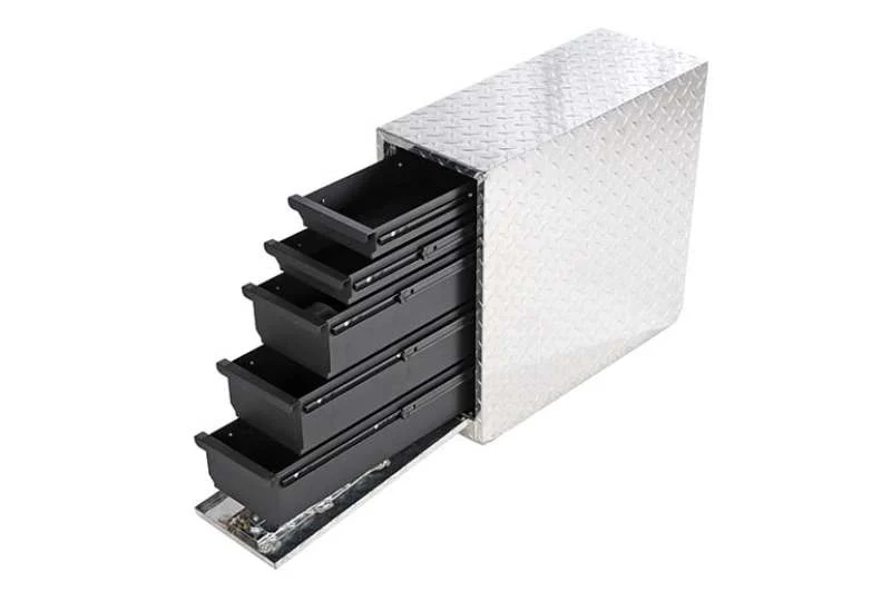 Dee Zee Universal Tool Box - Wheel Well Box With Drawers (Aluminum)