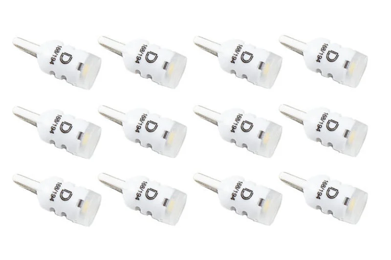 Diode Dynamics 194 LED Bulb HP3 LED Natural - White Set of 12