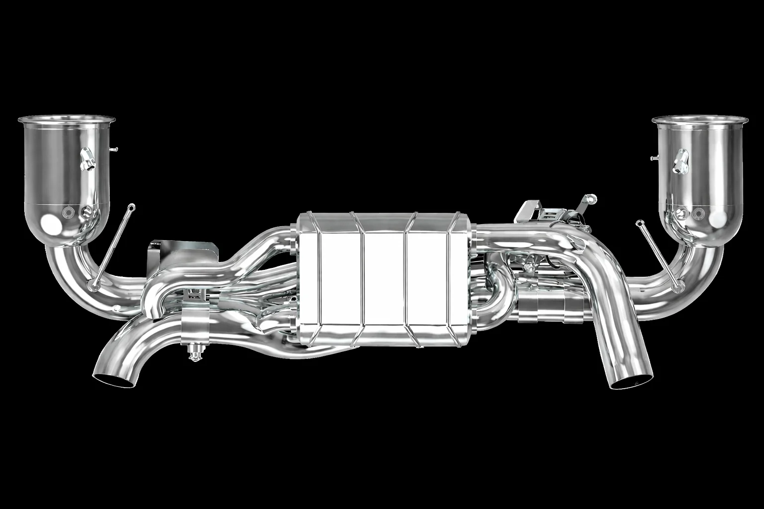 Porsche 992 Carrera/S/Turbo/Turbo S - Valved Exhaust + Cat Spare Pipes (OE Actuators)