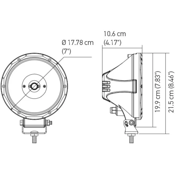 Hella Value Fit 7in Light - Driving Beam