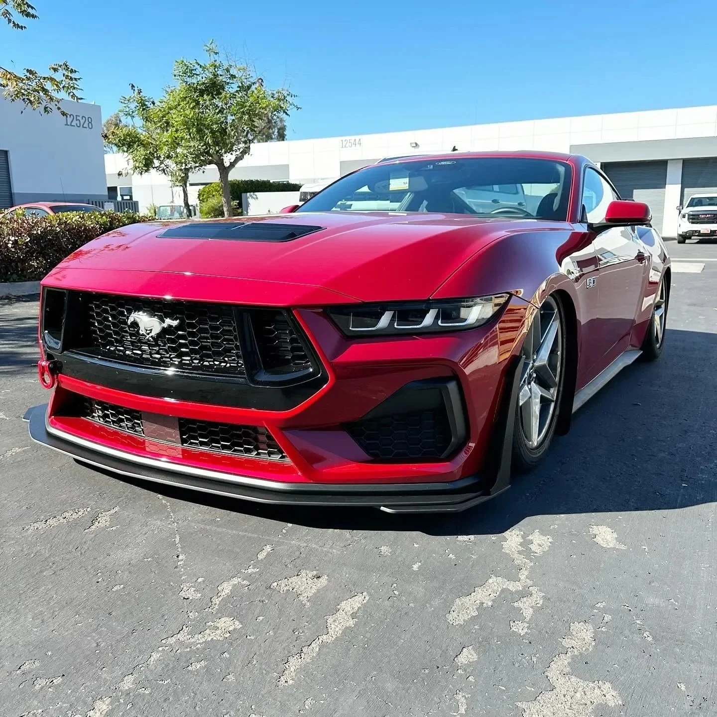 Front Splitter for 2024+ Ford Mustang GT & EcoBoost – ABS Aero Splitter with Fender Extensions or GT500-Style Winglets