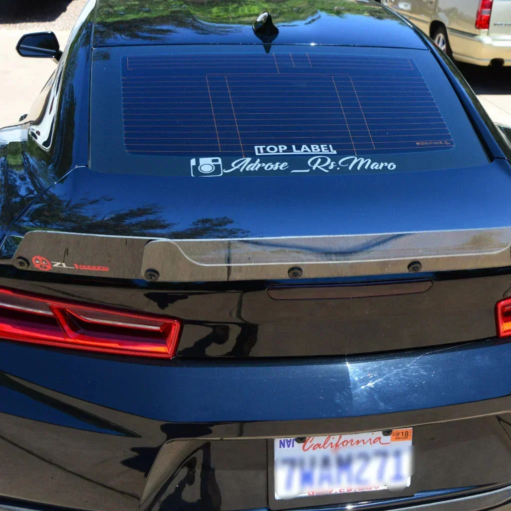 2016–2024 Camaro LT/LS Stealth Wicker Bill for RS Spoiler | Two-Piece Lexan | ZL1 Addons
