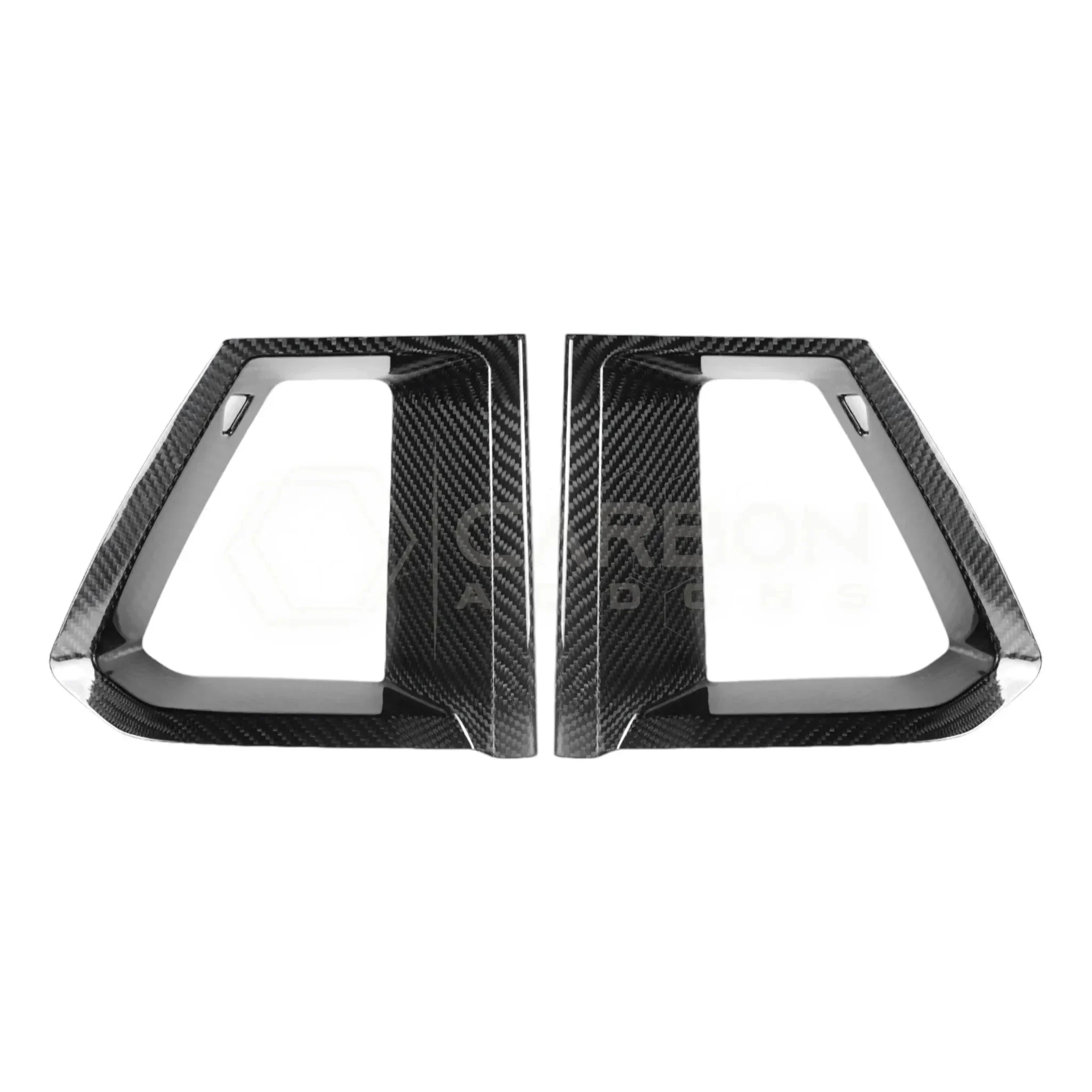 Real Carbon Fiber Upper Grille Trim Covers for 2024+ Ford Mustang Dark Horse