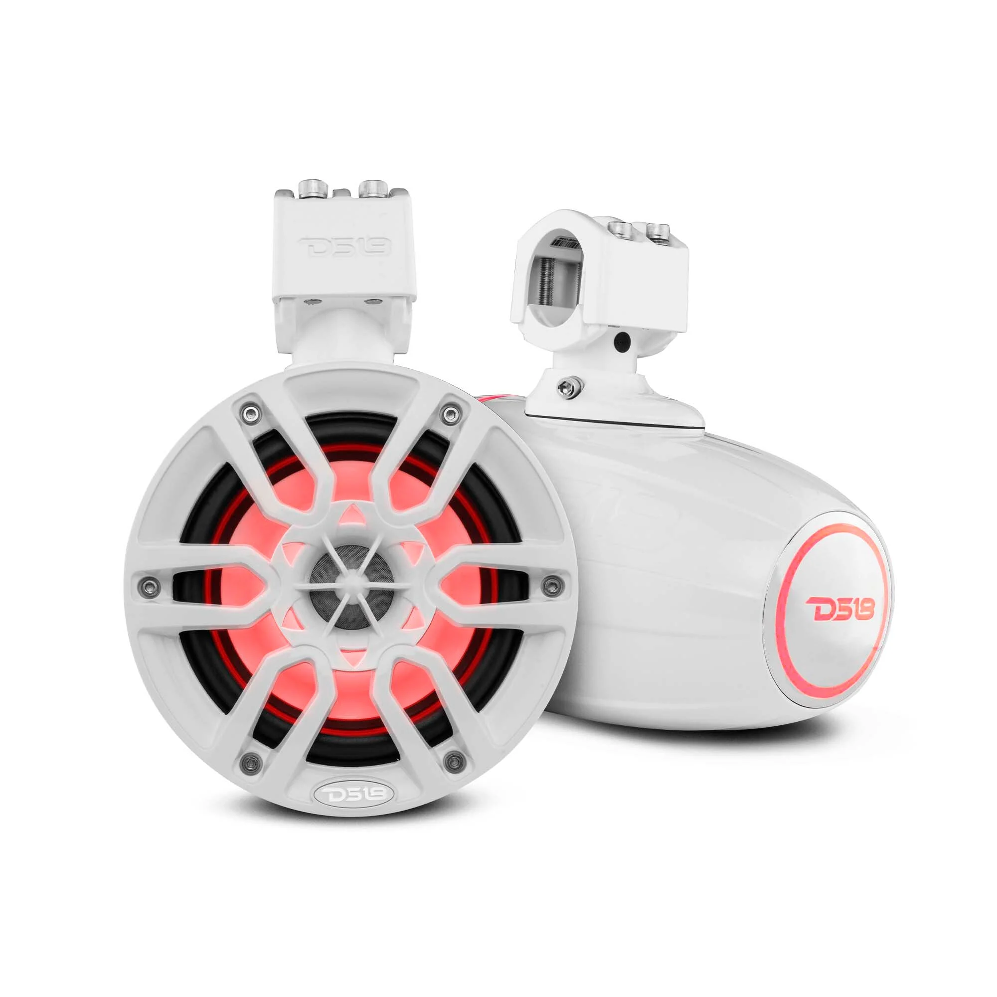 NXL 6.5" Marine and Powersports Towers LED RGB Lights 100 Watts Rms - White