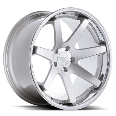 Ferrada Wheels FR1 Machine Silver / Chrome Lip 22x10.5 5x112 ET28 66.56 Deep Concavity