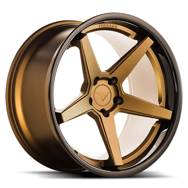 Ferrada Wheels FR3 Matte Bronze / Gloss Black Lip 20x9 5x112 ET23 66.56 Mid Concavity