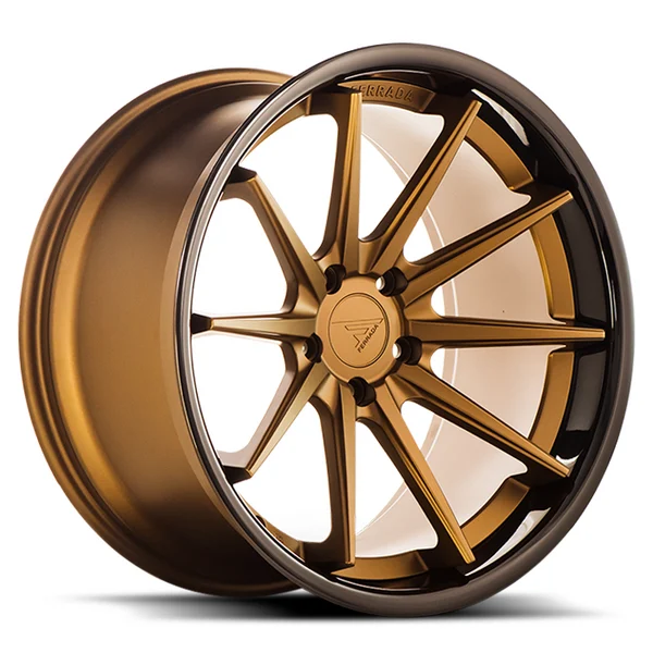Ferrada Wheels FR4 Matte Bronze / Gloss Black Lip 19x9.5 5x112 ET45 p. CB 66.56 Mid Concavity