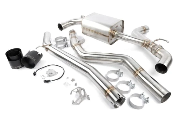 Dinan Valved Cat-Back Exhaust - 2020-2025 Toyota GR Supra 3.0 Stainless Steel - Black Tips - A90/A91