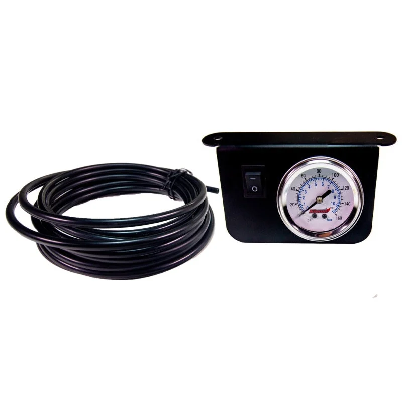 Kleinn Illuminated Single Needle 160 PSI Dash Panel Gauge w/ On/Off Switch