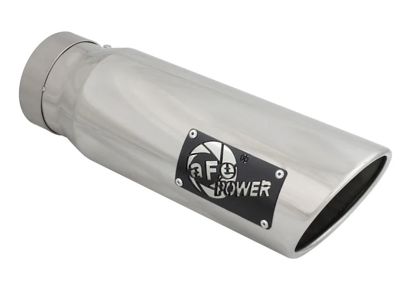 aFe Diesel Exhaust Tip Bolt On Polished 4in Inlet x 5in Outlet x 15in