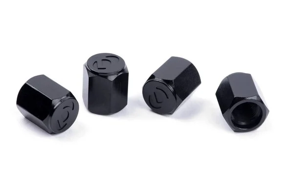 Dinan Valve Stem Caps Black / Aluminum