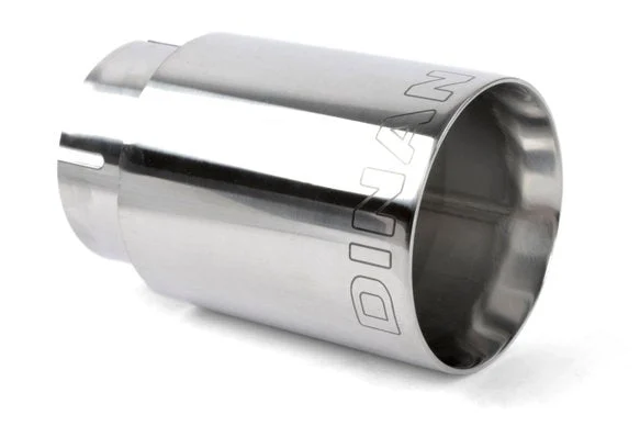 Dinan Double-Walled 4" Clamp-On Exhaust Tip (Polished) Polished - 4" Outlet, 3.25" Inlet