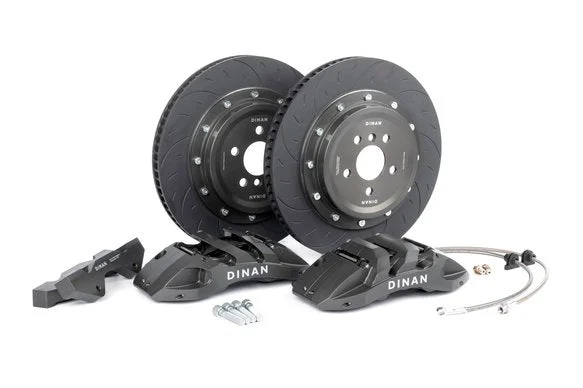 Dinan Front Big Brake Kit - 2012-2021 BMW 2/3/4-Series Front - 6-Piston - 395x34mm - Grey - F22/F23/F30/F31/F32/F33/F34/F36