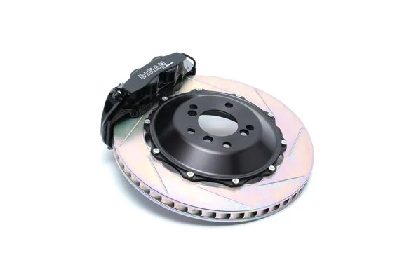 Dinan by Brembo Rear Brake Set - 2008-2013 BMW M3 Rear - Black Calipers - Slotted - E90/E92/E93
