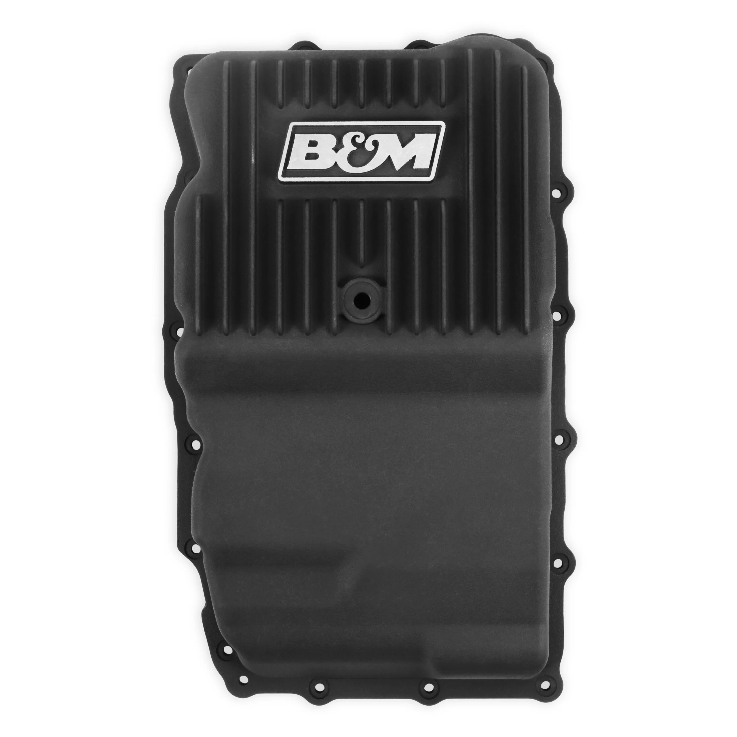 B&M Hi-Tek Heavy-Duty Deep Transmission Pan-GM 10L80- Aluminum-Black Anodized