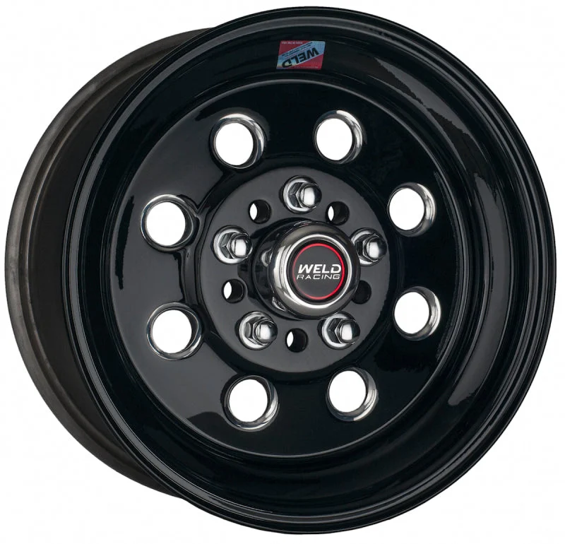 Weld Draglite 15x3.5 / 5x4.5 /4.75 BP / 1.375 BS Gloss Black Wheel - Non-Beadlock