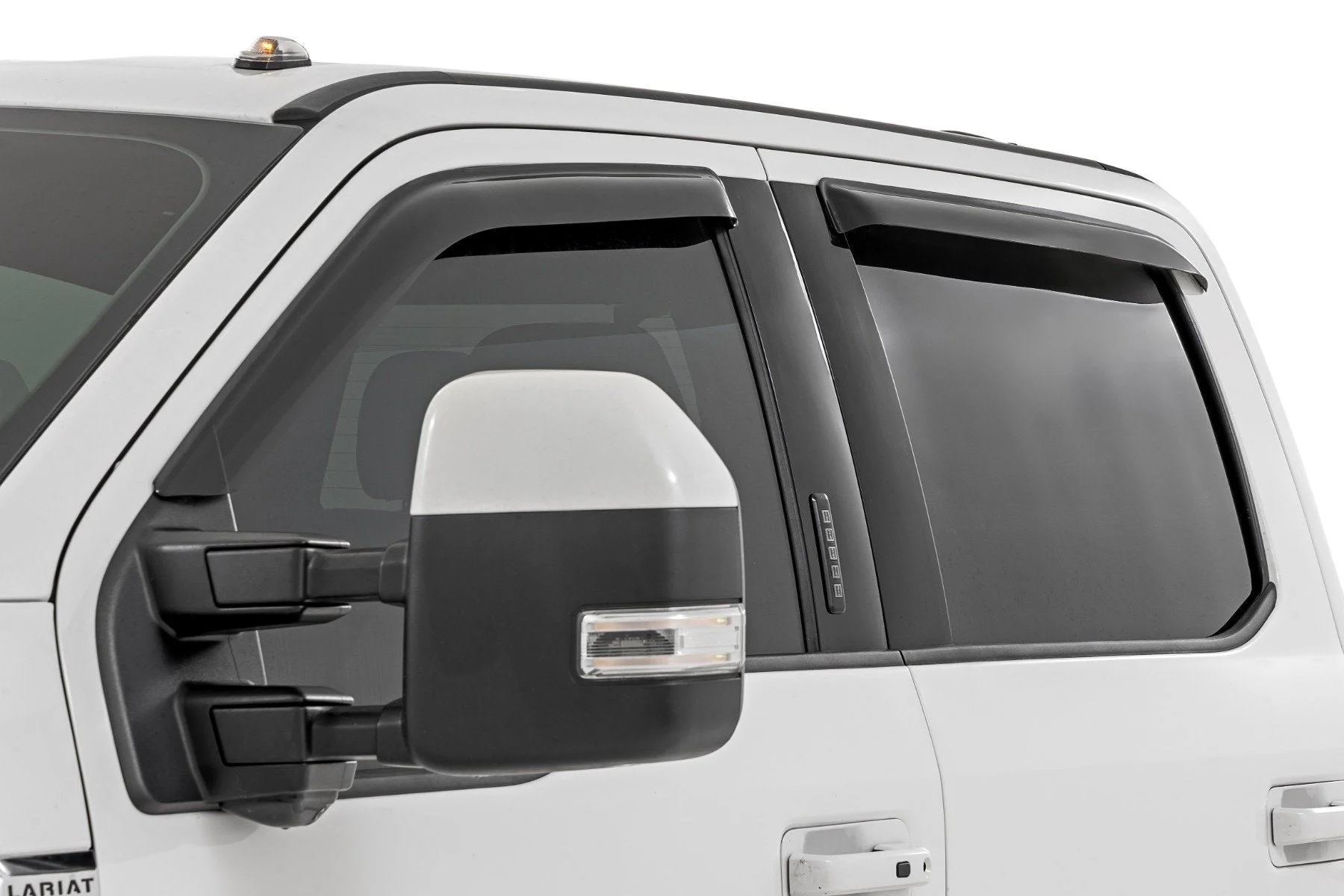 Side Window Deflectors | Tape On Rain Guard | Ford F-150/Lightning/F-250/F-350/Raptor (15-26)