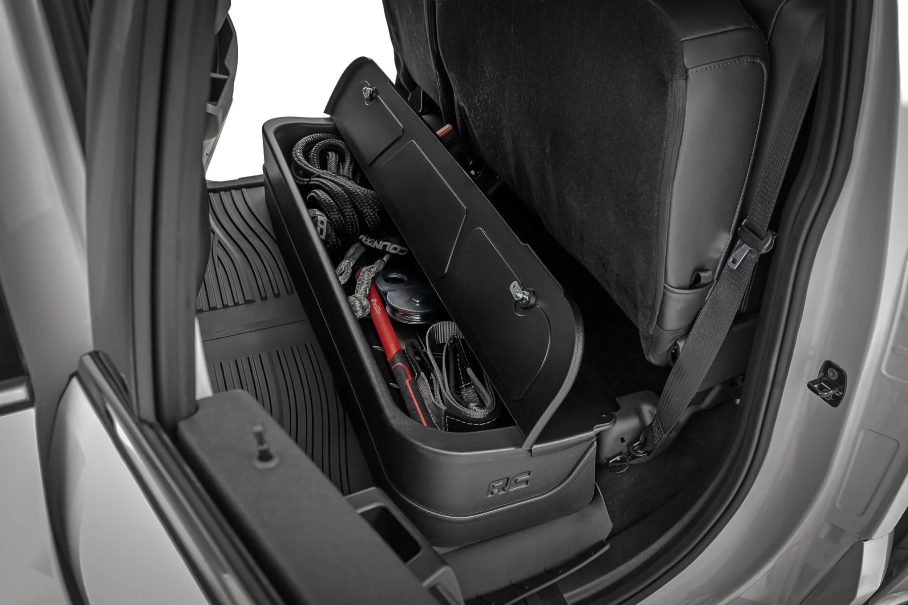 Under Seat Storage with Locking Lid | Ford F-150/F-250/F-350/Raptor (2015-2025)