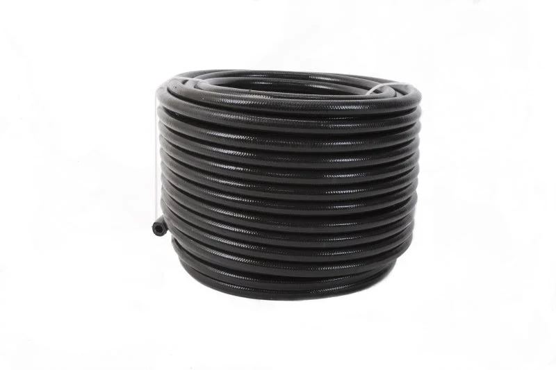 Aeromotive PTFE SS Braided Fuel Hose - Black Jacketed - AN-06 x 16ft