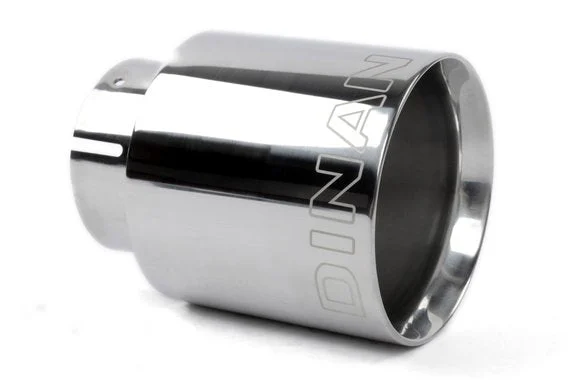 Dinan Double-Walled 4" Clamp-On Exhaust Tip (Polished) Polished - 4" Outlet, 3" Inlet