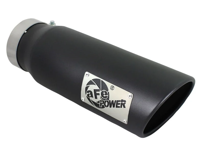 aFe Diesel Exhaust Tip Bolt On Black 4in Inlet x 5in Outlet x 15in