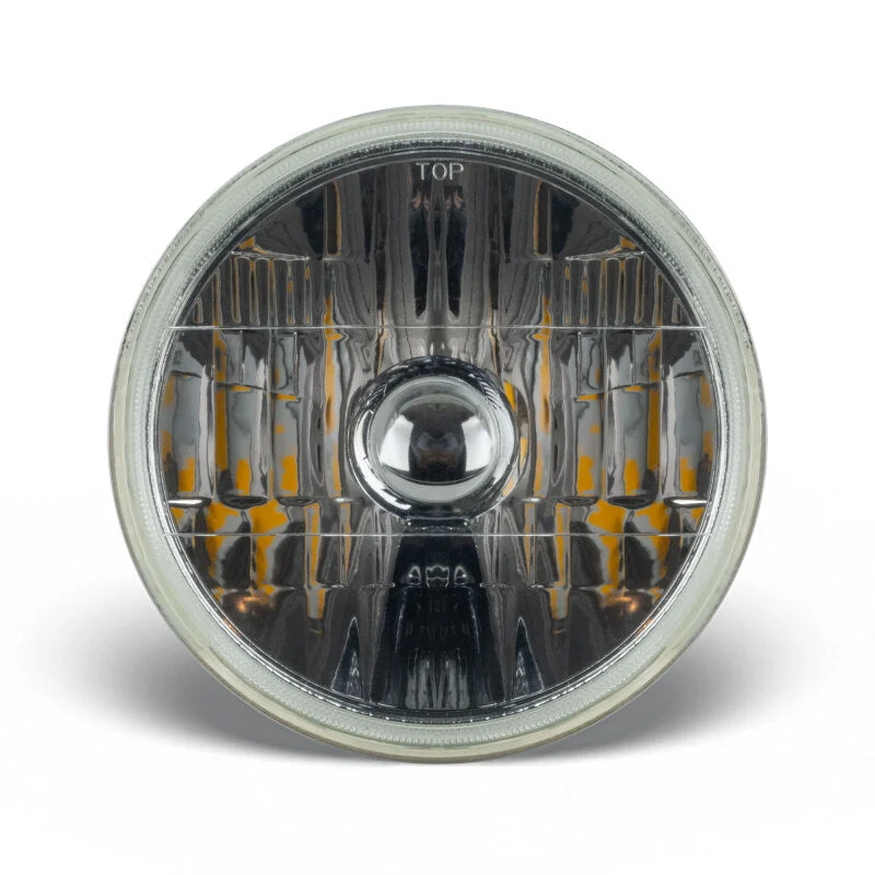 Oracle 7in Sealed Beam Glass Lens Headlight  Non-Halo-Compatible with H4 LED Bulbs