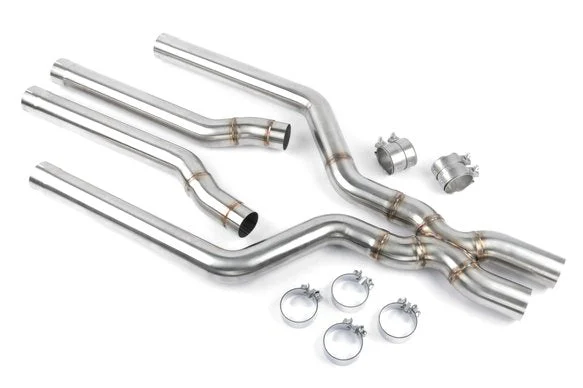Dinan High Flow Middle Exhaust - 2020-2023 BMW X5M/X6M Stainless Steel - 3.25" - F95/F96