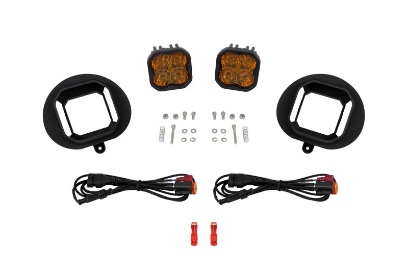 Diode Dynamics SS3 Max Type 2003 Sierra Kit ABL Yellow SAE Fog