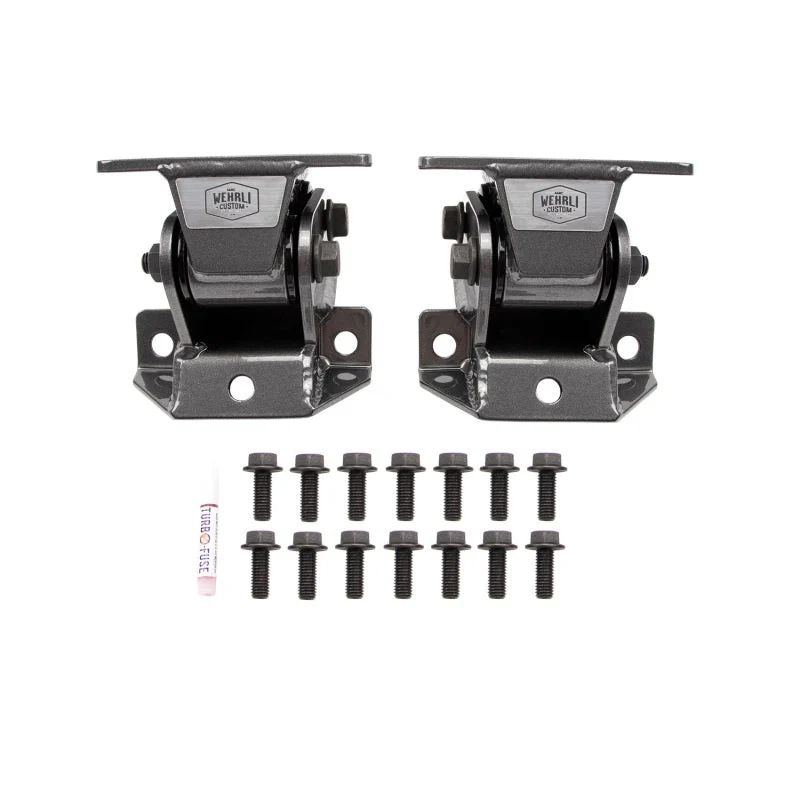 Wehrli 11-16 Chevrolet Duramax LML Heavy Duty Engine Mount - Fine Texture Black