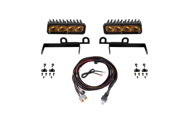 Diode Dynamics 2013-2018 Ram 1500 Ram SportExpress SS6 Sport LED Kit Yellow Driving 3000K
