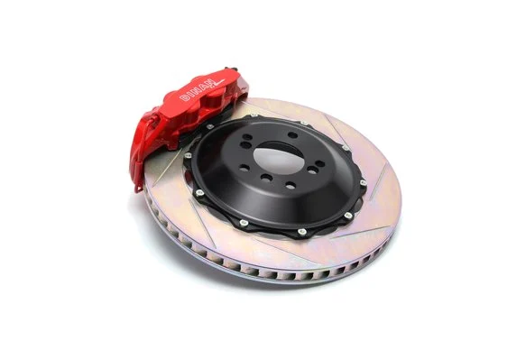 Dinan by Brembo Rear Brake Set - 2015-2021 BMW M2/M3/M4 Rear - Red Calipers - Slotted - F80/F82/F83/F87