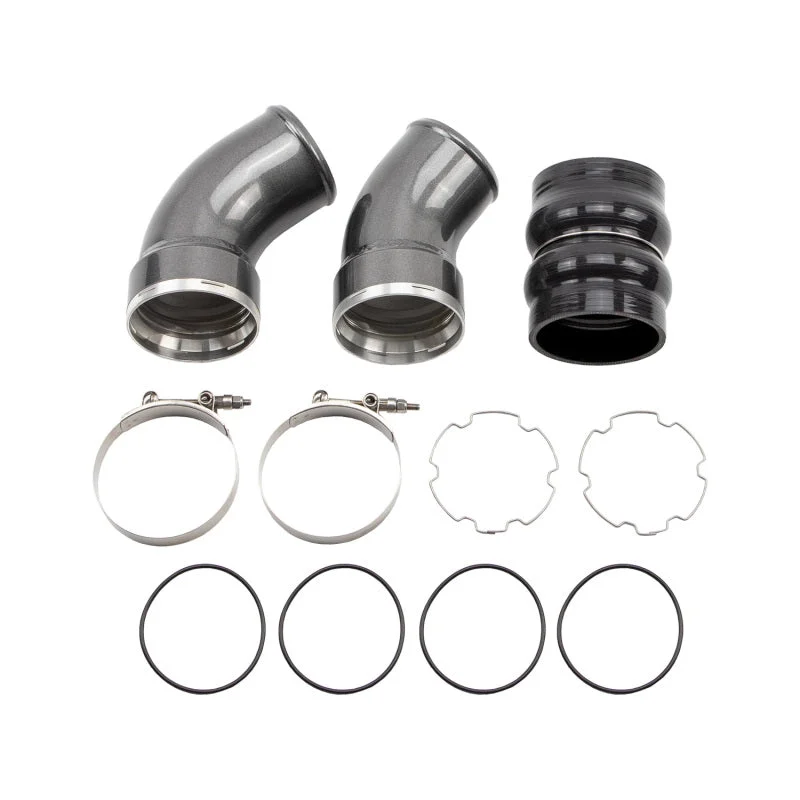 Wehrli 06-10 Chevrolet 6.6L LBZ/LMM Duramax Passenger Side 3.5in Intercooler Pipe - Semi-Gloss Black