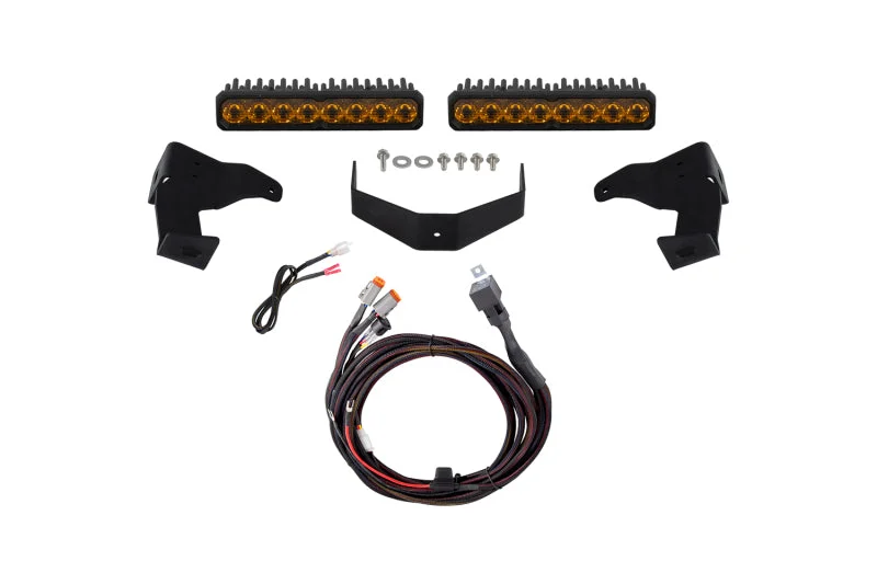 Diode Dynamics 2024-2026 Toyota Tacoma Stealth Lightbar SS10 Pro Yellow Driving 3000K