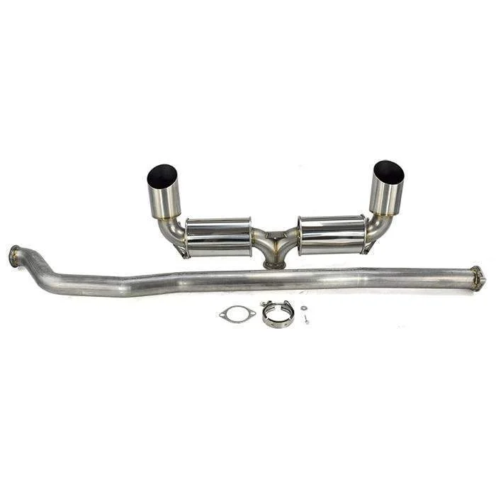 ETS V3 Dual Muffler Exhaust System Upgrade | 2008-2015 Mitsubishi Evo X (100-10-EXH-008)