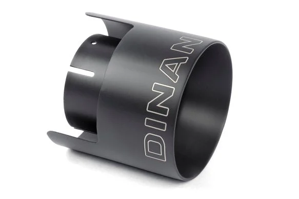 Dinan Double-Walled 4.5" Clamp-On Exhaust Tip (Black Ceramic) Black - 4.5" Outlet, 3" Inlet
