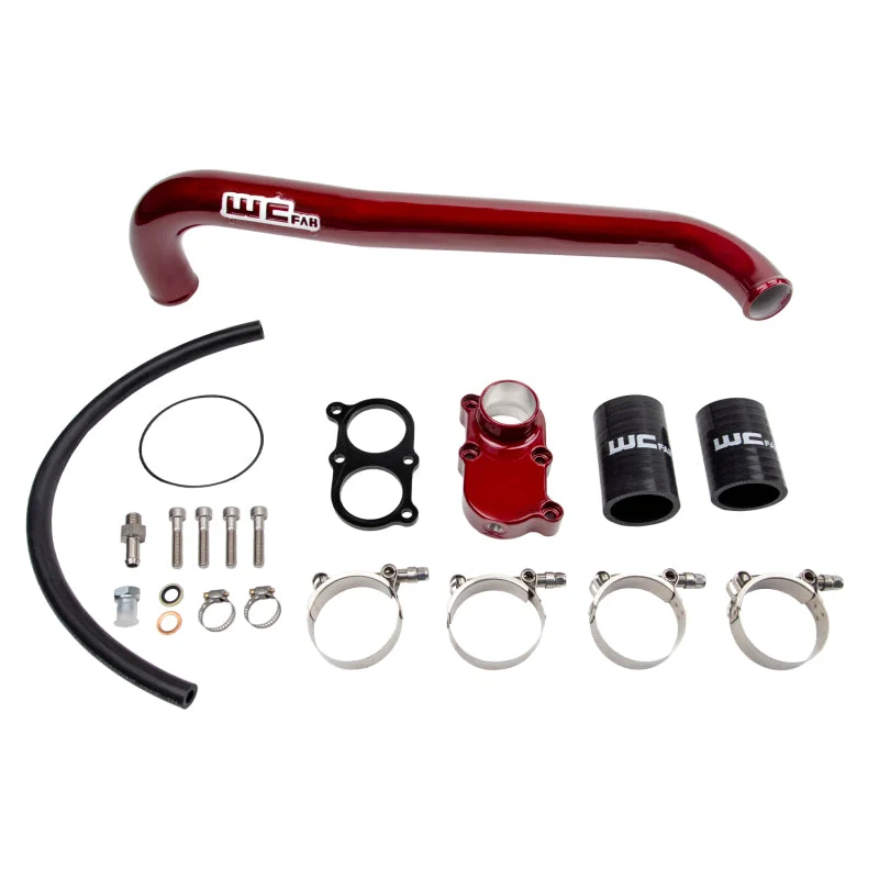 Wehrli 01-05 LB7 LLY Duramax Thermostat Housing & Upper Coolant Pipe Kit - Illusion Purple