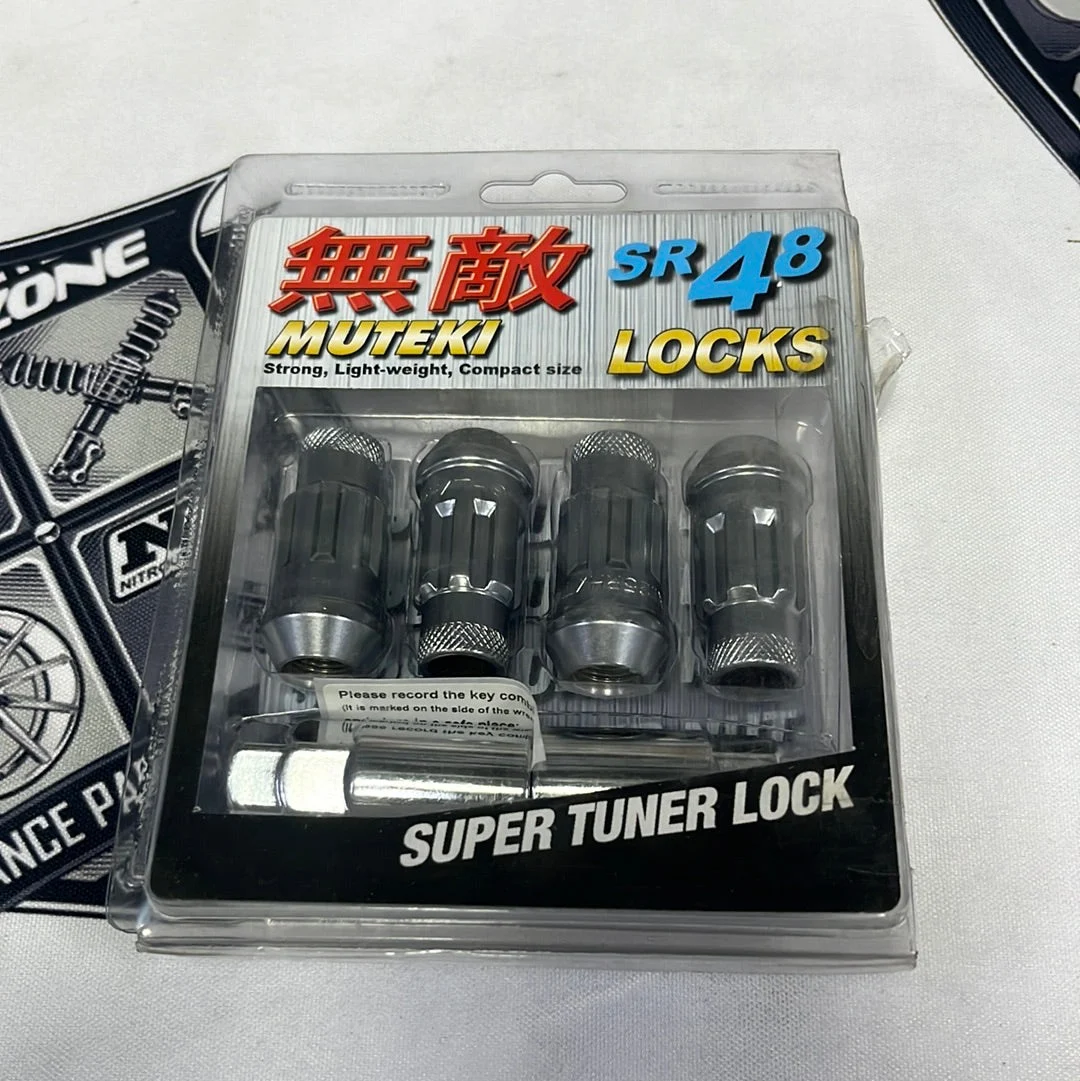Muteki SR48 Open End Locking Lug Nut Set of 4