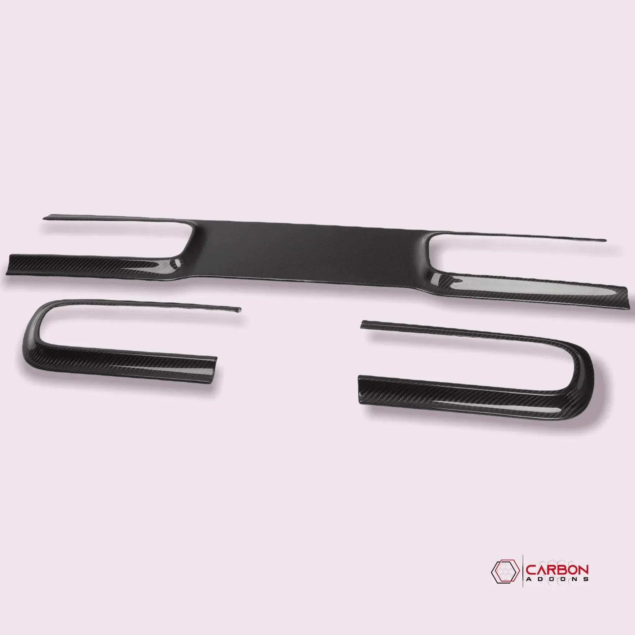 Real Carbon Fiber Taillight Trim Bezel Cover for 2015-2023 Dodge Challenger