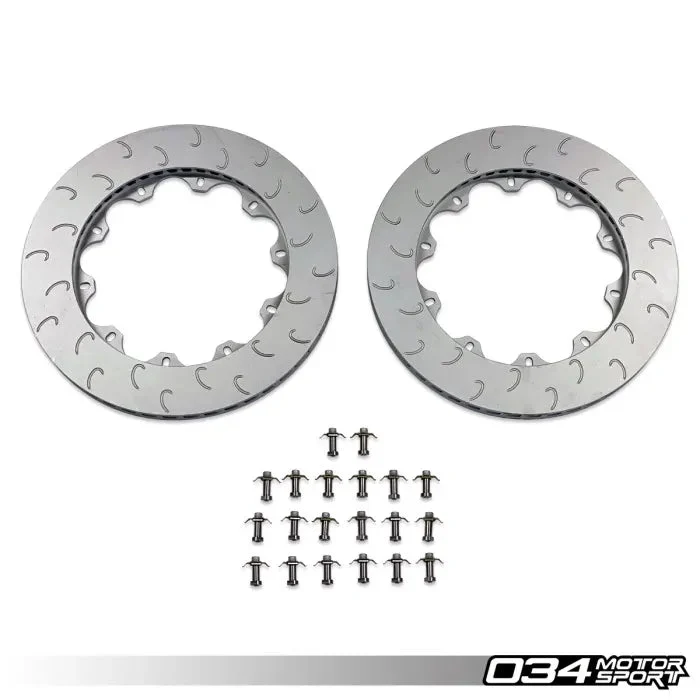 2-Piece Floating Rear Brake Rotor Upgrade Kit for Audi C7 S6/S7