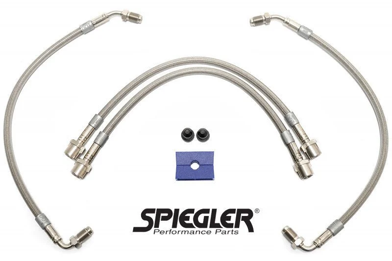 Spiegler Stainless Brake Lines - Porsche Front 4 Line Kit (Includes Hard Line Replacement)