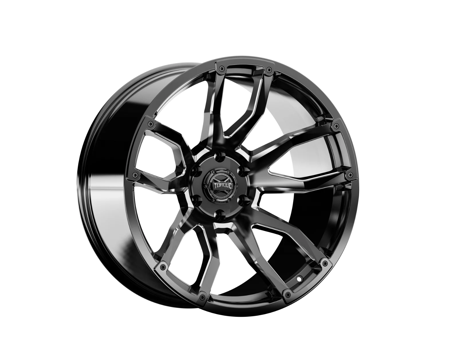 Torque Impact | Gloss Black w/Milled Accents | 20x9 | 6x135 | -12mm