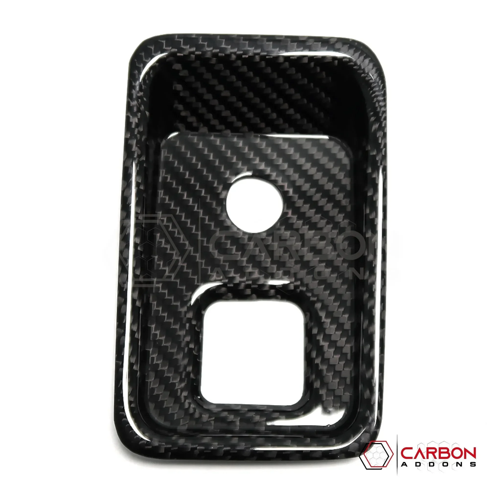 C8 Corvette Carbon Fiber Parking Brake / HUD Button Control Trim Cover (2020–2026)