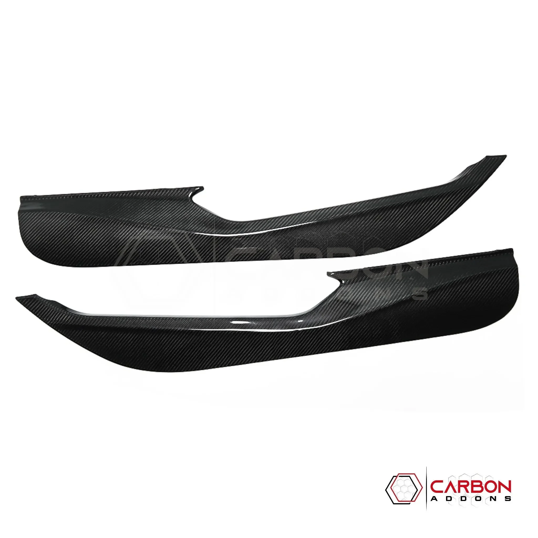 C8 Corvette Real Carbon Fiber Door Kick Panel Covers | Interior Overlay (2020–2026)