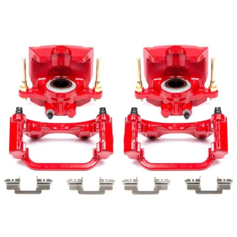 Power Stop 07-16 Cadillac Escalade Rear Red Calipers w/Brackets - Pair