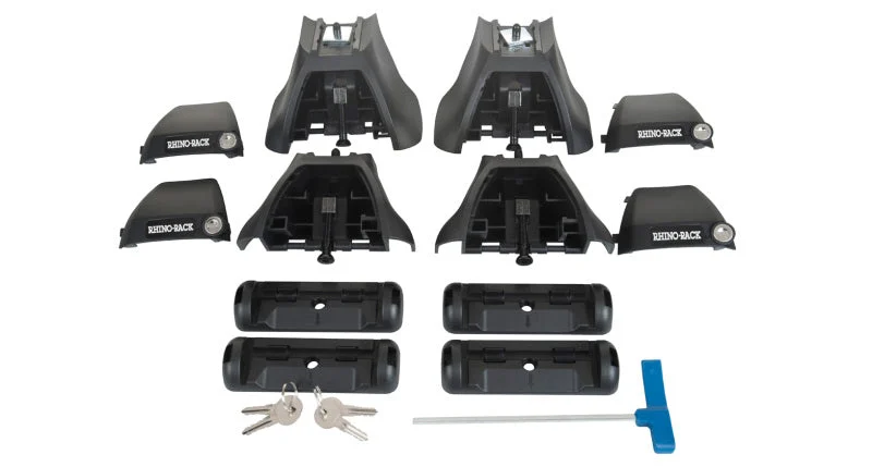Rhino-Rack 07-21 Toyota Tundra 4 Door Pick Up Vortex 2500 2 Bar Roof Rack - Black