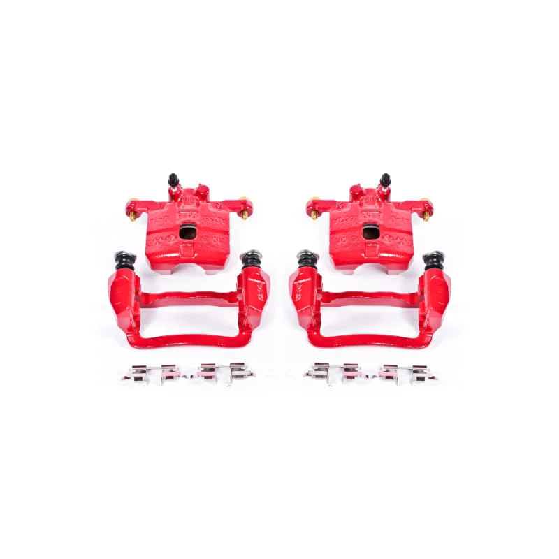 Power Stop 05-06 Saab 9-2X Rear Red Calipers w/Brackets - Pair